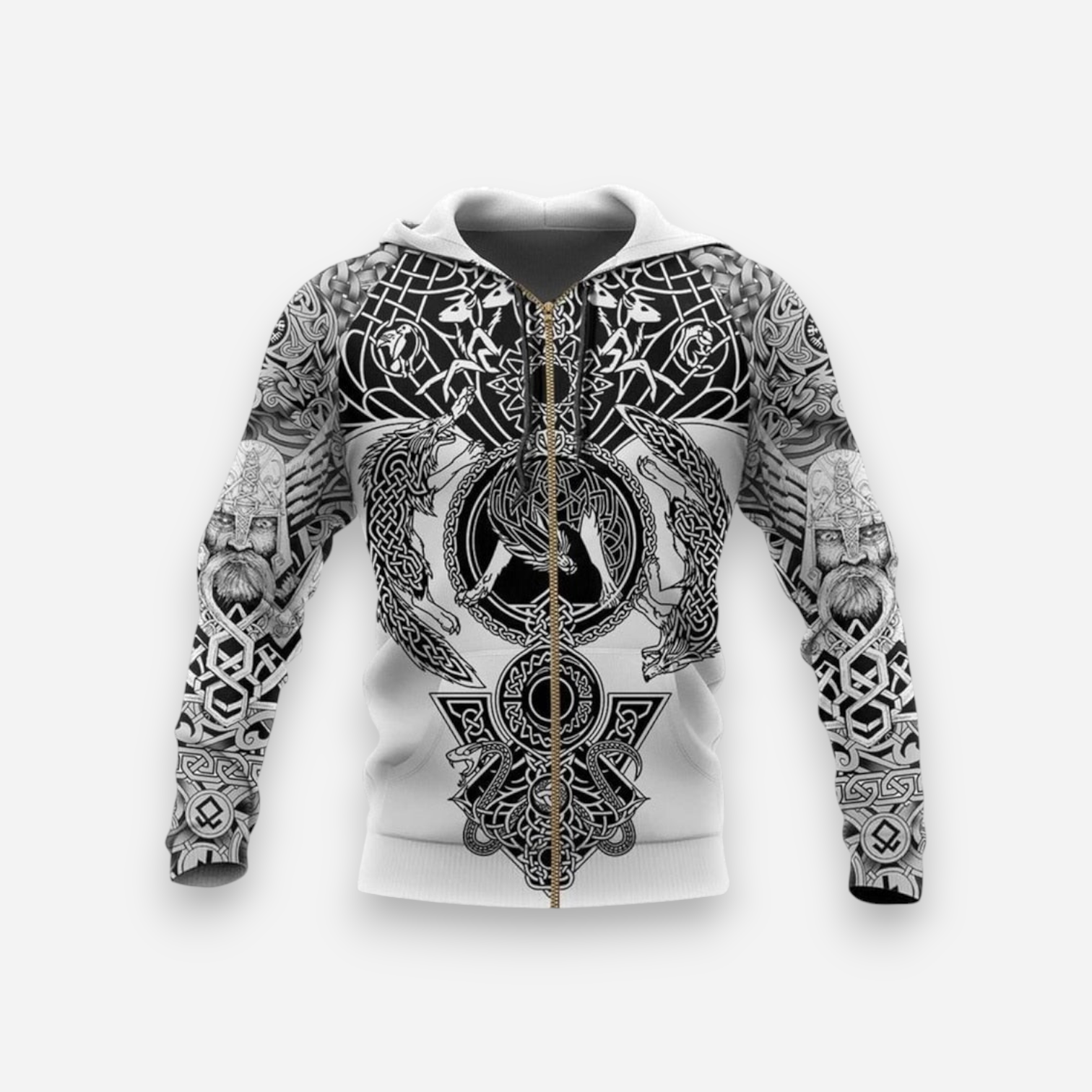 Hoodie mit Allover-Print