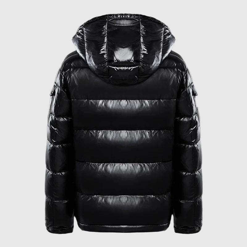 Herren Daunenjacke mit verstellbarer Kapuze, Slim Fit 1