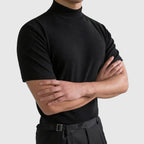 Herren T-Shirt mit hohem Kragen | Bequeme Passform für Männer 0