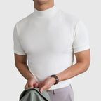 Herren T-Shirt mit hohem Kragen | Bequeme Passform für Männer 2
