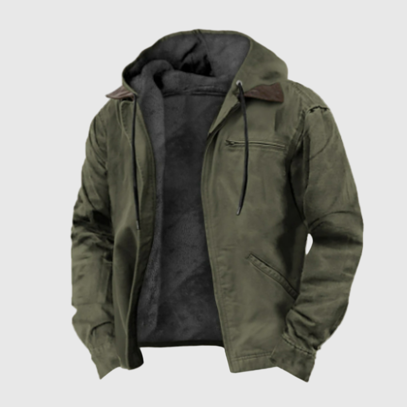Herrenjacke mit Kapuze für kalte Wintertage 1