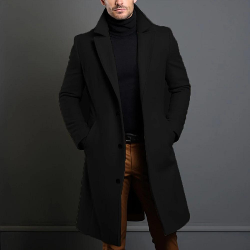 Hochwertiger Wollmantel Herren im Klassischen Design
