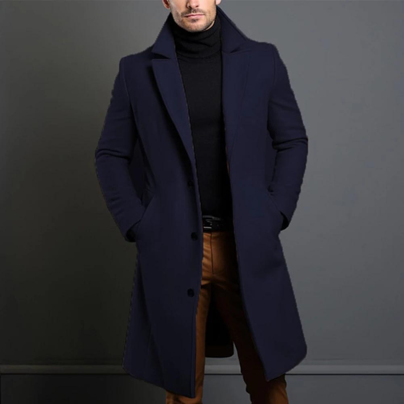 Hochwertiger Wollmantel Herren im Klassischen Design 3