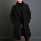 Hochwertiger Wollmantel im Trenchcoat-Stil für Herren 0