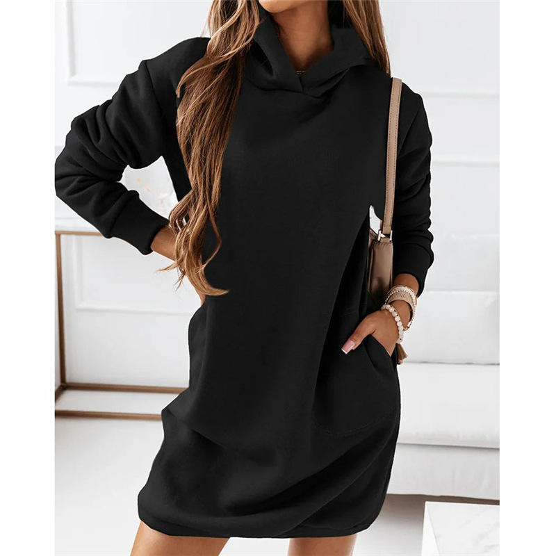 Hoodie Kleid mit Kapuze | Streetstyle für Damen 0