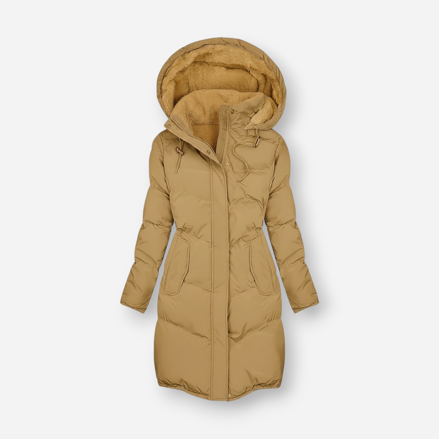 Jacke für Damen mit flauschigem Innenfutter in großen Größen