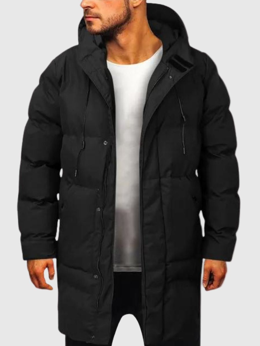Isolierender Winterparka Jacke für Herren mit Stehkragen 0
