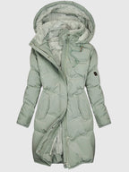 Isolierte Damenjacke mit Abnehmbarer Kapuze | Elegante Übergangsjacke 0