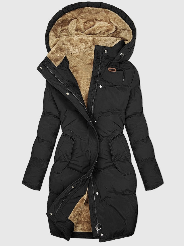 Isolierte Damenjacke mit Abnehmbarer Kapuze | Elegante Übergangsjacke 1