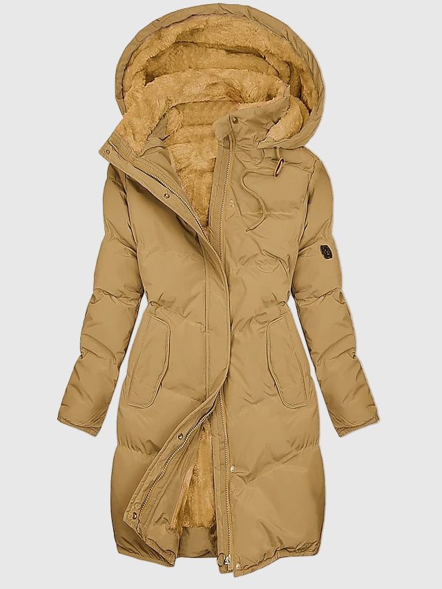 Isolierte Damenjacke mit Abnehmbarer Kapuze | Elegante Übergangsjacke 2