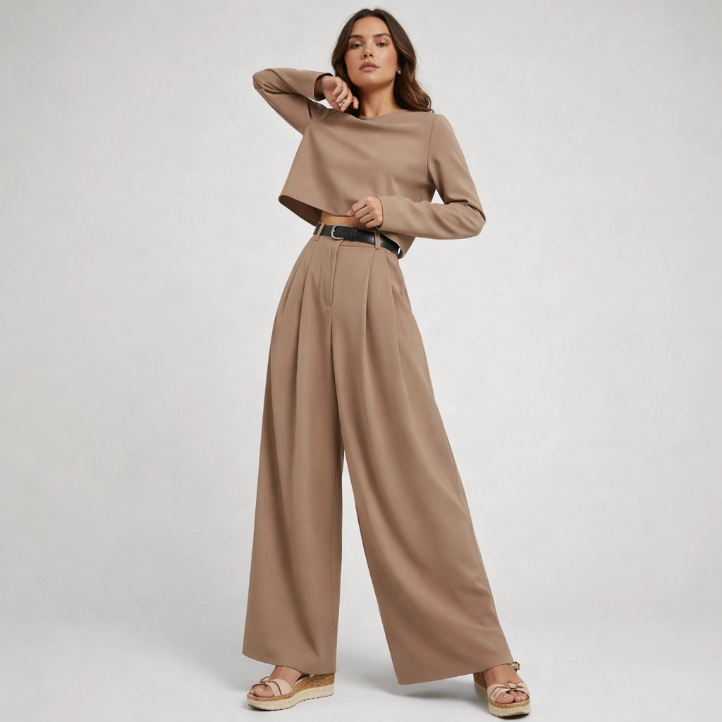 Zweiteiliges Palazzo-Set für Damen