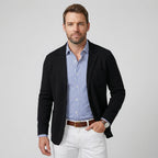 Jersey Sakko für Herren im Casual Stil mit aufgesetzten Taschen