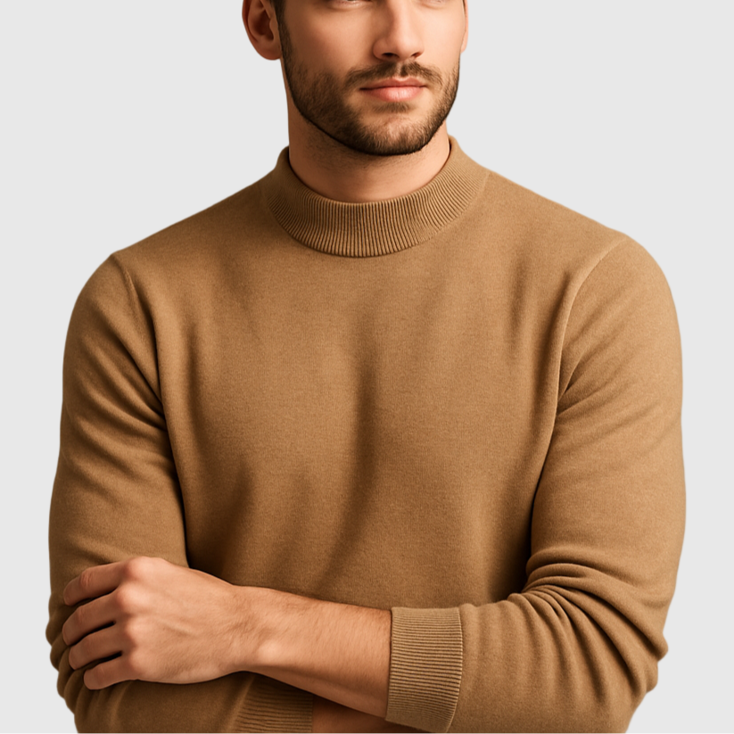 Hochwertiger Kaschmir Pullover für Herren mit Rundhalsausschnitt 0