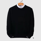 Edler Herren Kaschmir Pullover mit Rundhals