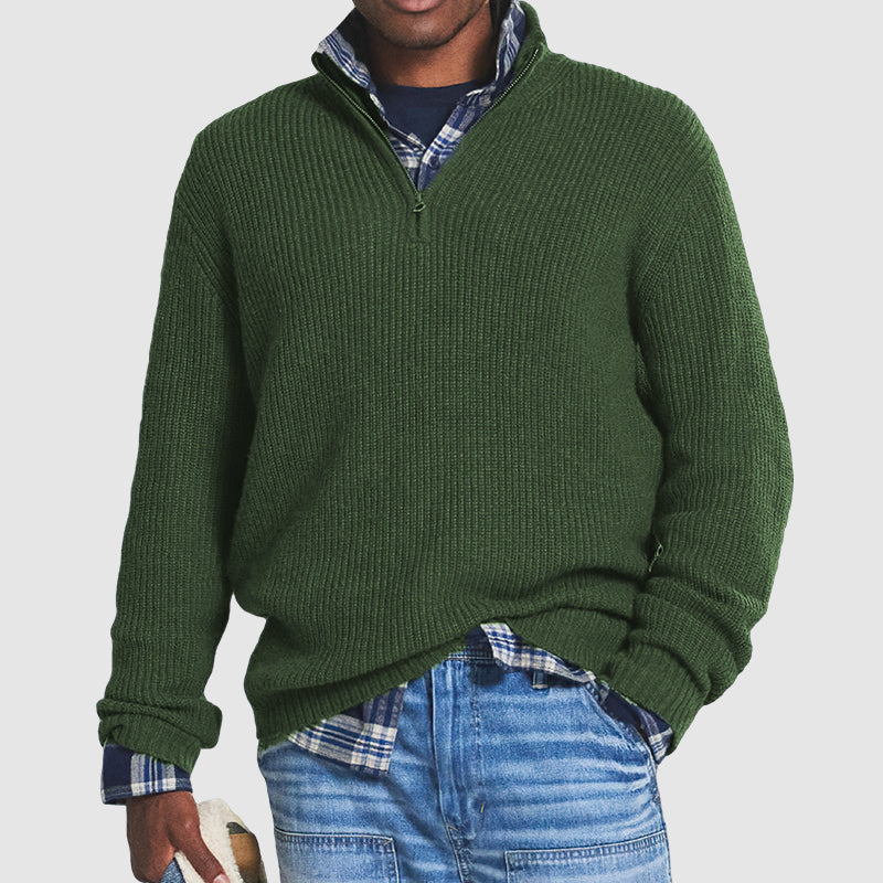 Kaschmir Pullover Herren mit Reißverschluss | Business-Casual Stil 4