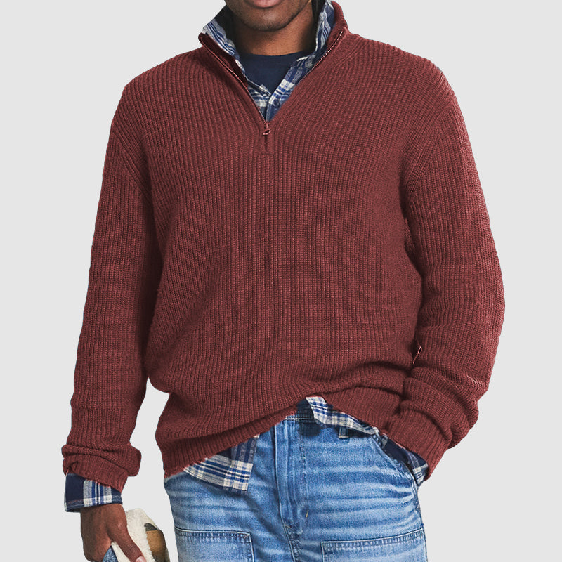 Kaschmir Pullover Herren mit Reißverschluss | Business-Casual Stil 5