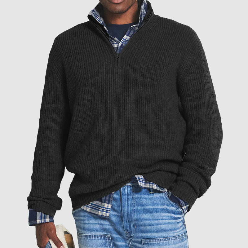 Kaschmir Pullover Herren mit Reißverschluss | Business-Casual Stil 6
