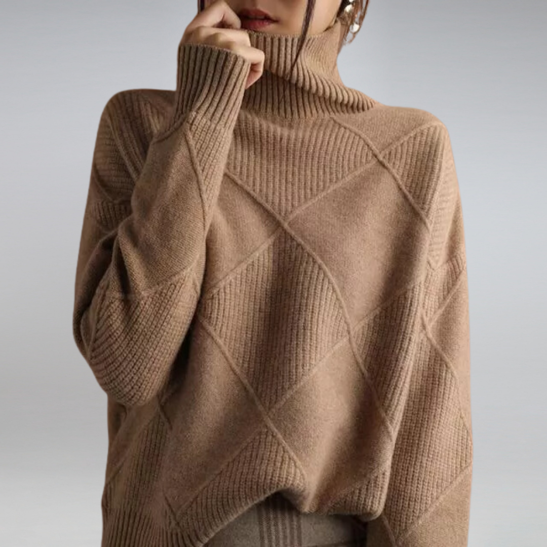 Kaschmir Rollkragenpullover für Damen | Eleganter Regular Fit 1