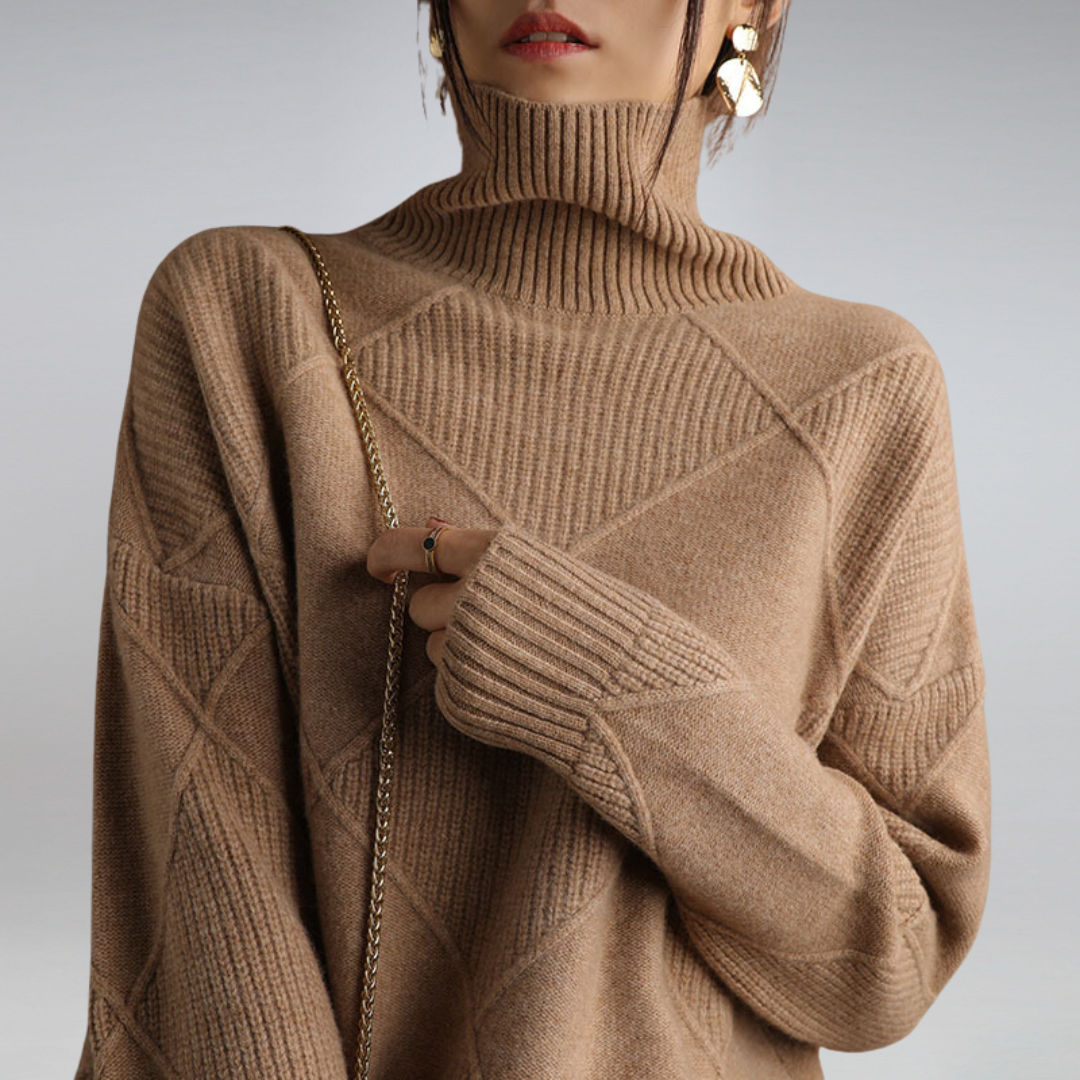 Kaschmir Rollkragenpullover für Damen | Eleganter Regular Fit 2