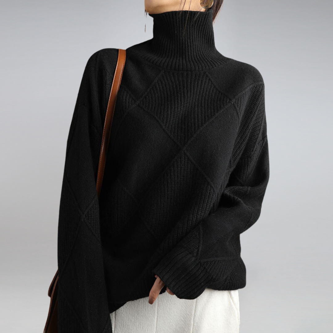 Kaschmir Rollkragenpullover für Damen | Eleganter Regular Fit 4