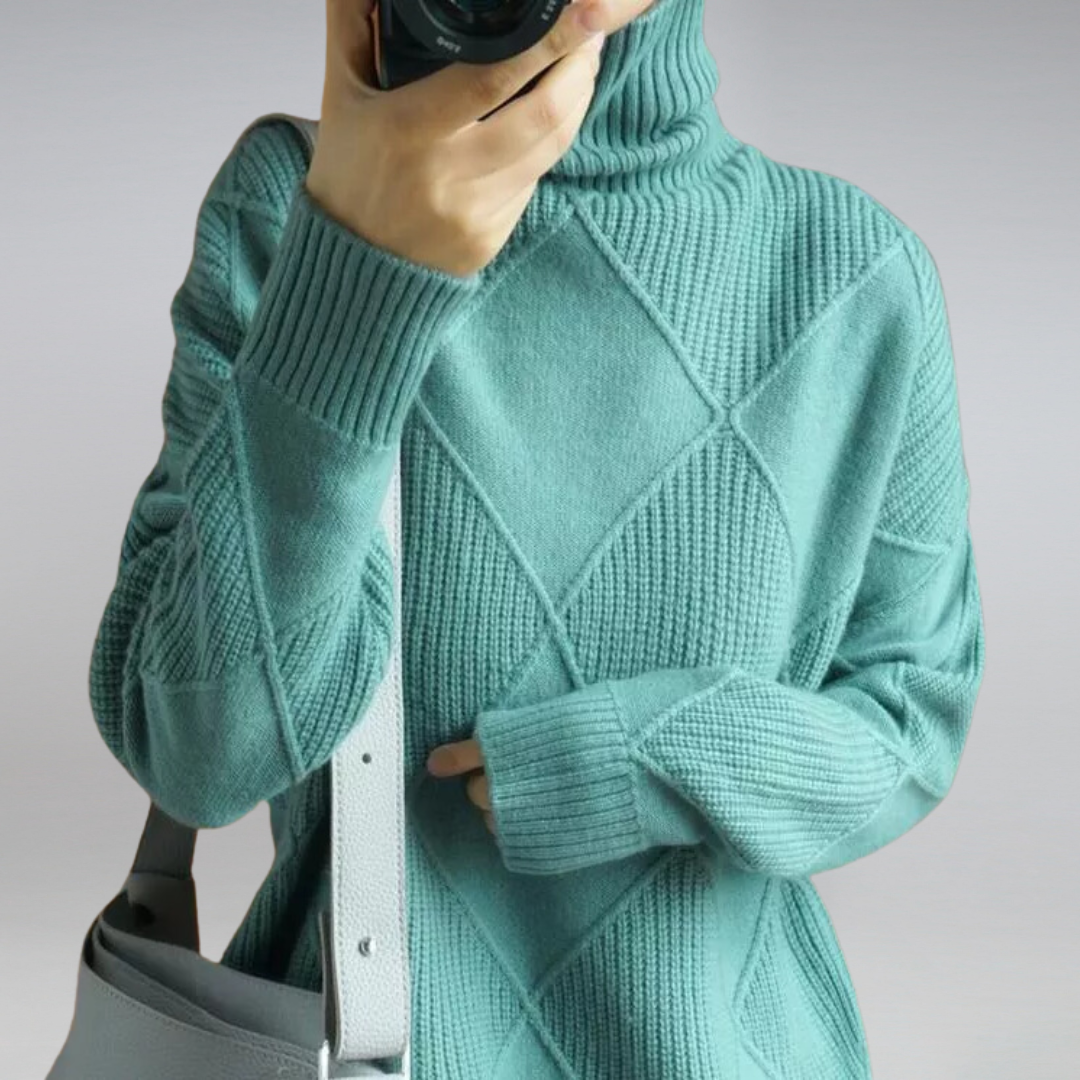 Kaschmir Rollkragenpullover für Damen | Eleganter Regular Fit 6