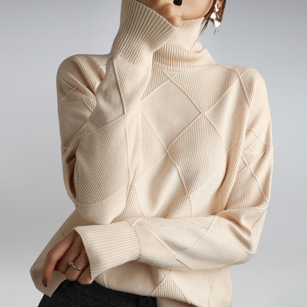 Kaschmir Rollkragenpullover für Damen | Eleganter Regular Fit 8