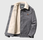 Winterjacke für Herren mit warmem Teddyfell 0