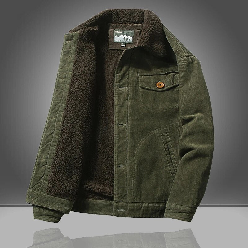 Winterjacke für Herren mit warmem Teddyfell 3