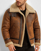 Klassische Fliegerjacke mit Fleecefutter für Herren