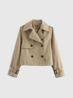 Trendiger Kurzer Trenchcoat für Damen 0