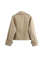 Trendiger Kurzer Trenchcoat für Damen 1