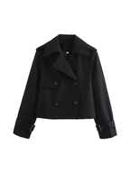 Trendiger Kurzer Trenchcoat für Damen 3