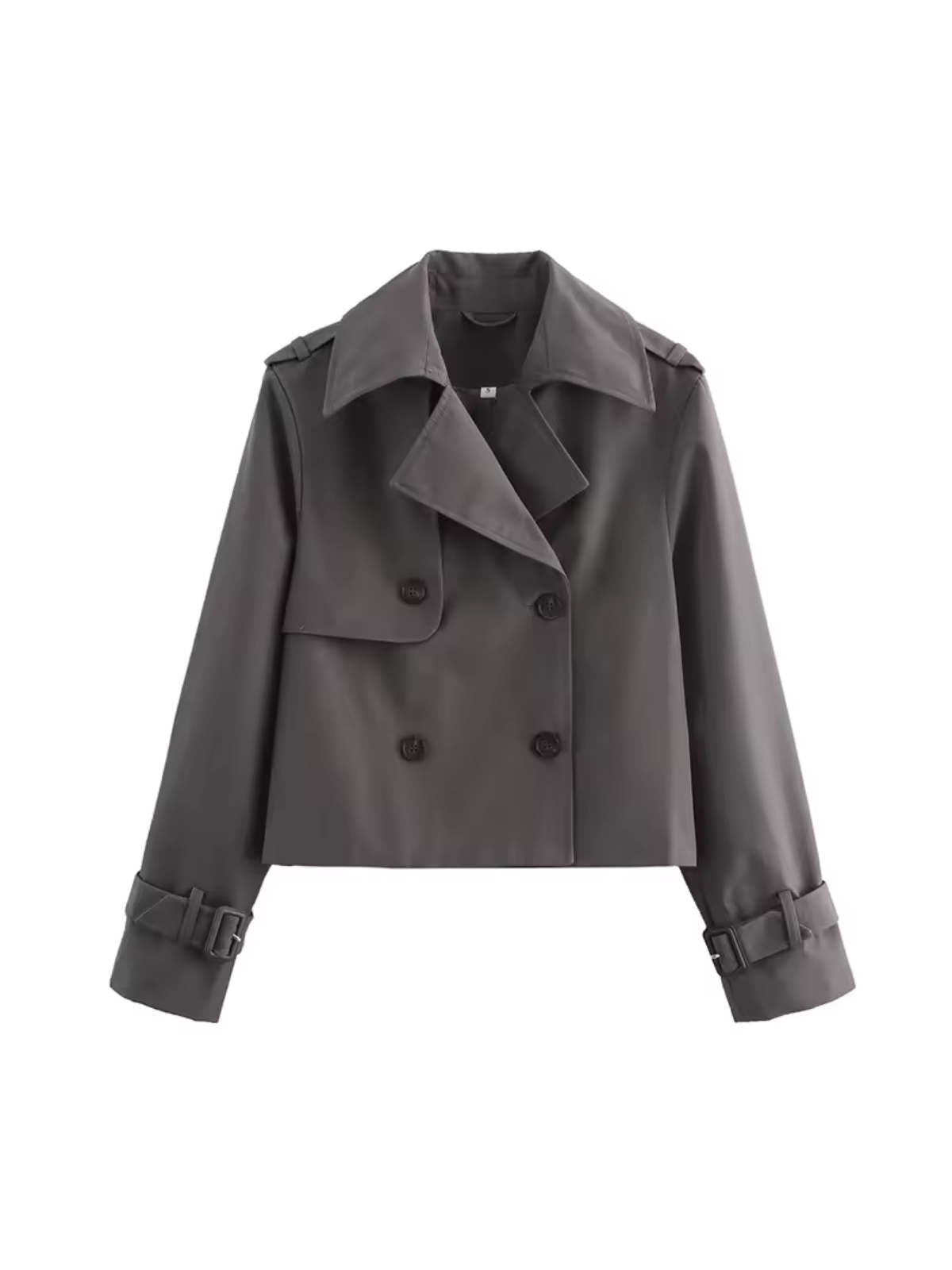 Trendiger Kurzer Trenchcoat für Damen 4