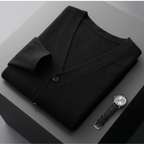 Klassischer Herren Knit Cardigan mit Knöpfen und V-Ausschnitt