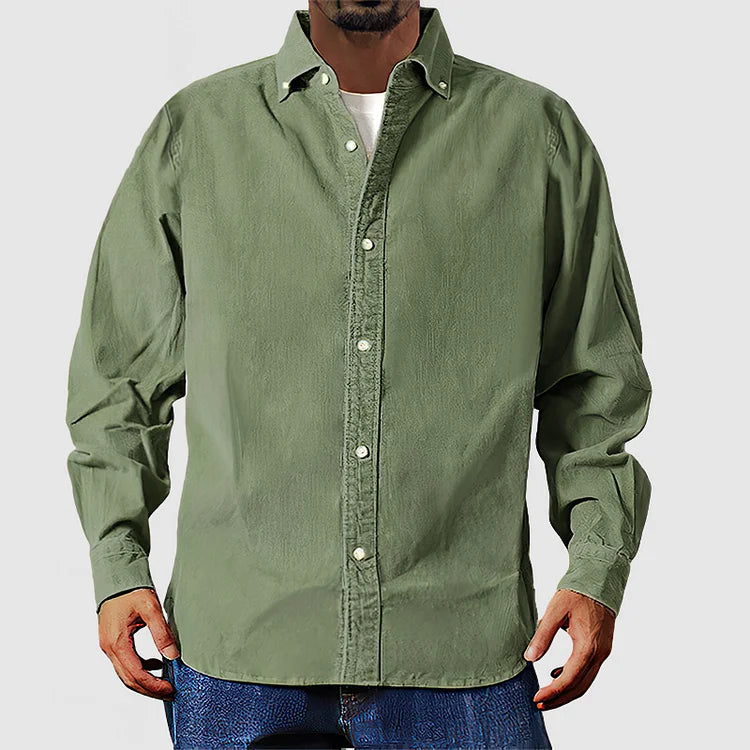 Cordhemd in Pastellfarben für Herren | Weicher Corduroy 2