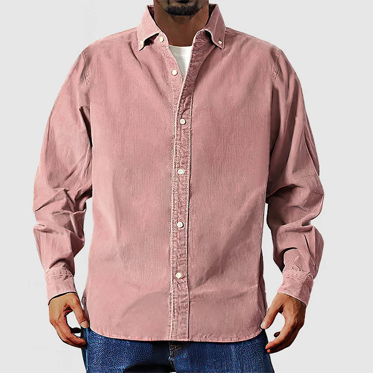 Cordhemd in Pastellfarben für Herren | Weicher Corduroy 5