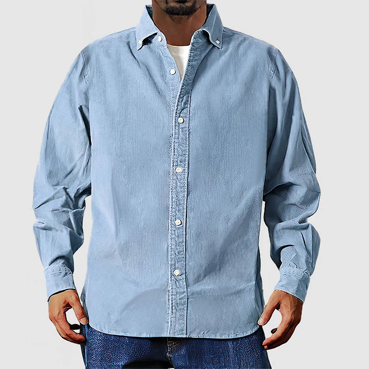 Cordhemd in Pastellfarben für Herren | Weicher Corduroy 8