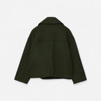 Kurze Jacke für Damen mit Reverskragen im zeitlosen zweireihigen Design