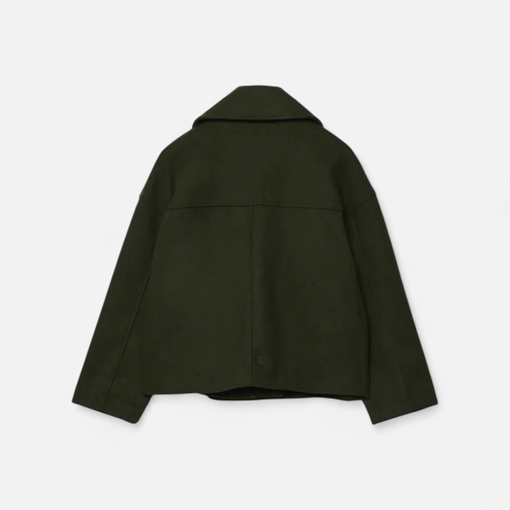 Kurze Jacke für Damen mit Reverskragen im zeitlosen zweireihigen Design