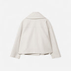 Kurze Jacke für Damen mit Reverskragen im zeitlosen zweireihigen Design