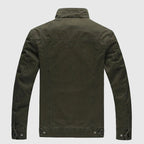 Langärmlige Bikerjacke Herren im Slim-Fit Design 2