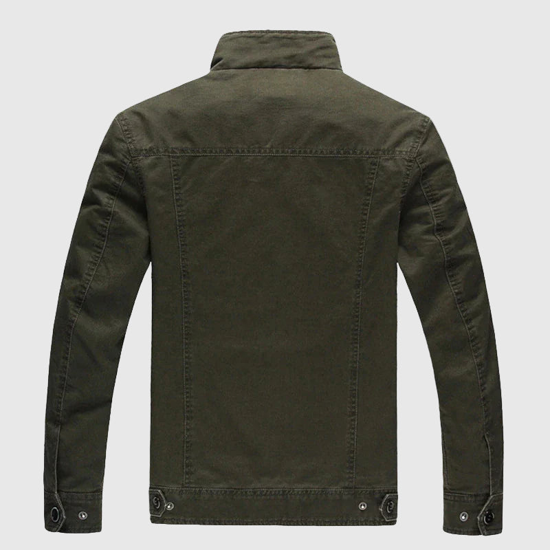 Langärmlige Bikerjacke Herren im Slim-Fit Design 2