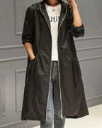 Lange Damen Regenjacke, Wasserdicht und Atmungsaktiv 3