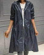 Lange Damen Regenjacke, Wasserdicht und Atmungsaktiv 6