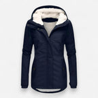 Wasserdichte Winterjacke für Damen mit Kapuze