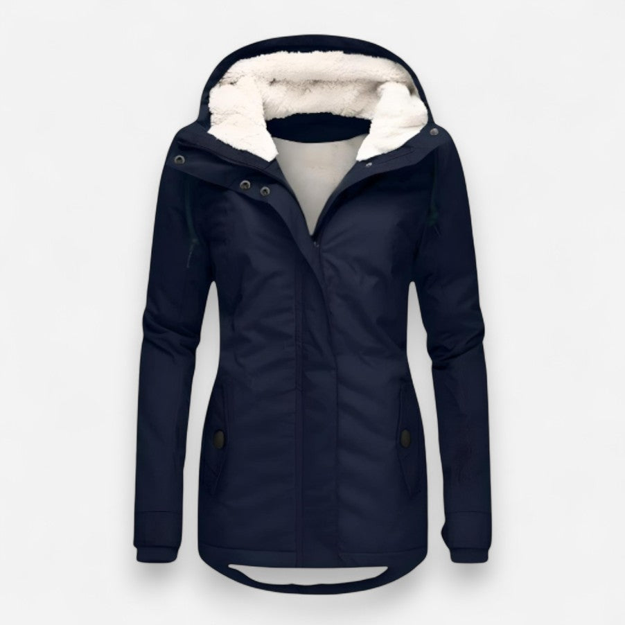 Wasserdichte Winterjacke für Damen mit Kapuze