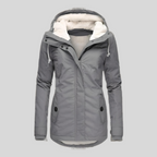 Lange wasserdichte Winterjacke mit Kapuze | Damen Wintermantel für kalte Tage 0
