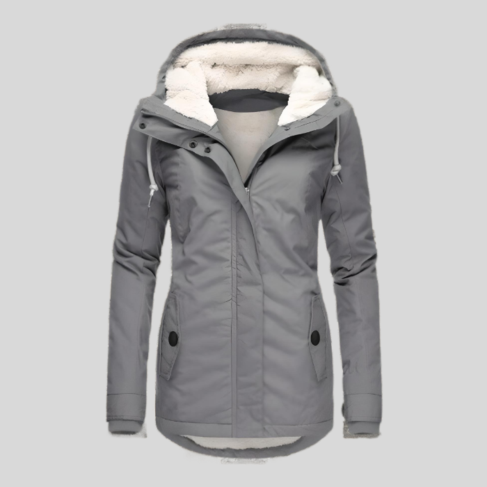 Lange wasserdichte Winterjacke mit Kapuze | Damen Wintermantel für kalte Tage 0