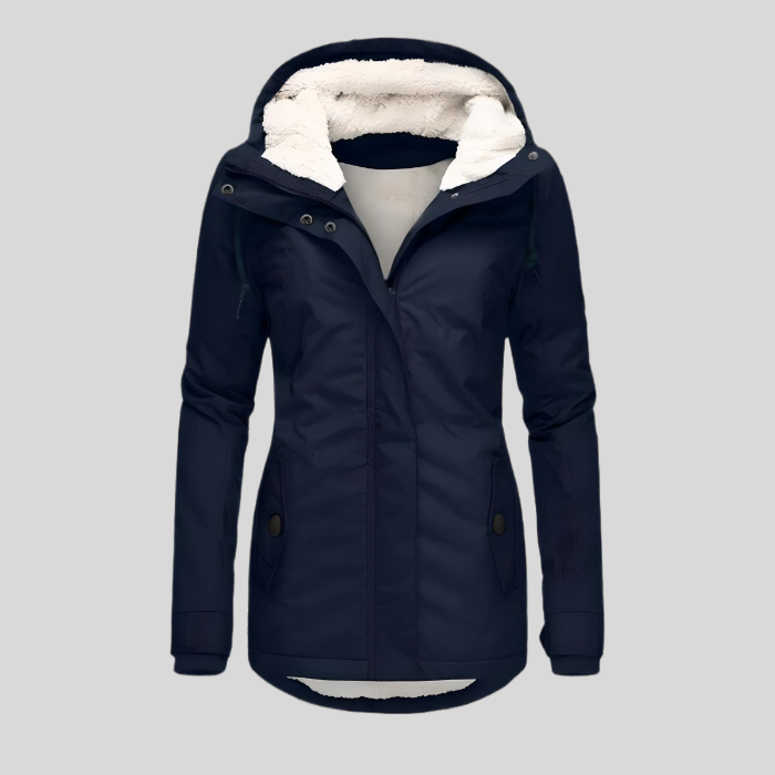 Lange wasserdichte Winterjacke mit Kapuze | Damen Wintermantel für kalte Tage 2