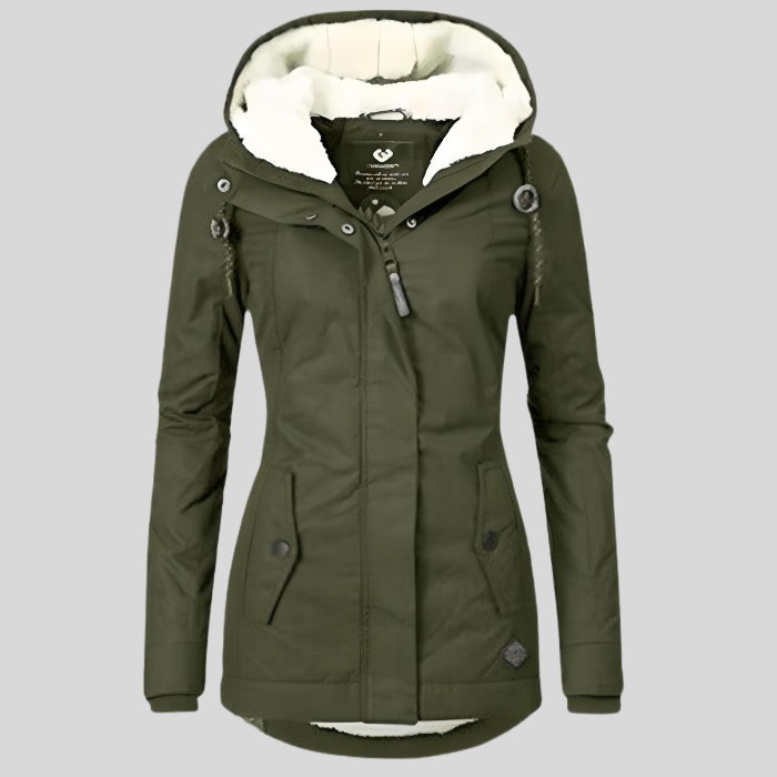 Lange wasserdichte Winterjacke mit Kapuze | Damen Wintermantel für kalte Tage 4